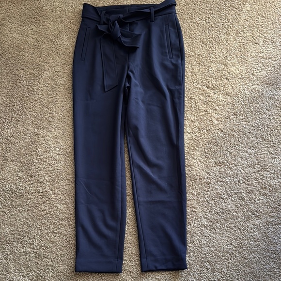 Halogen Pants - Halogen Navy Tie-Waist Women's Trousers